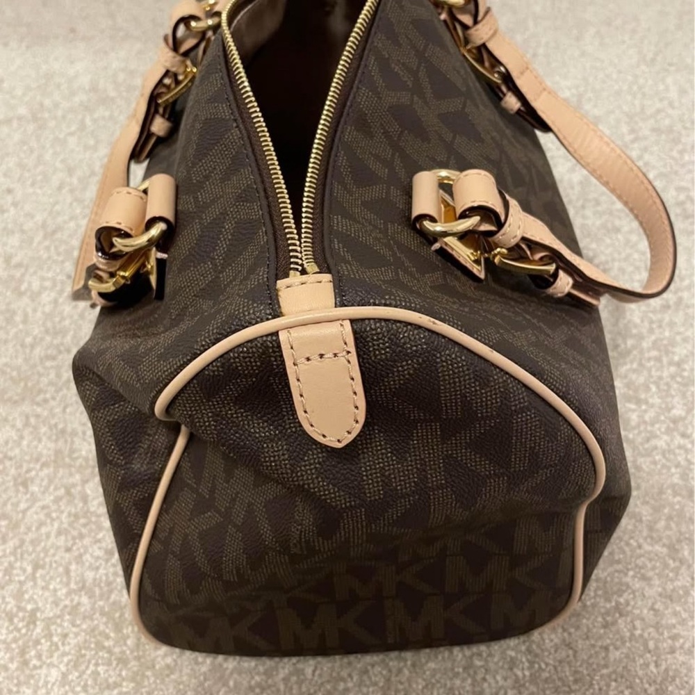 Michael Kors Satchel Brown and Tan Elegance - Picture 3 of 6